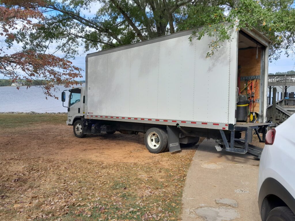 Junk Raider staff clearing retail space in Charlotte, NC